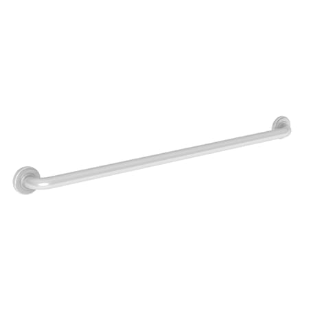 NEWPORT BRASS 39" L, Two Post, Solid Brass, 36" Grab Bar in White, White 2520-3936/50